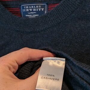 Charles Tyrwhitt Navy Cashmere Sweater